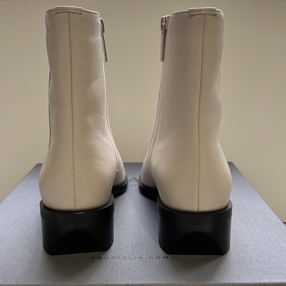 ✨ AQUATALIA ✨ GWENYTH Leather Zip On Bootie Sz 6.5 - Picture 9 of 15